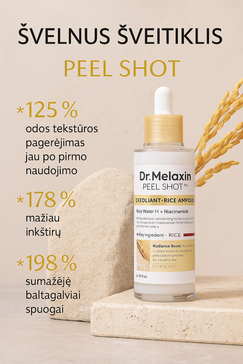 Dr.Melaxin™ Rice Peeling Ampoule (80ml)